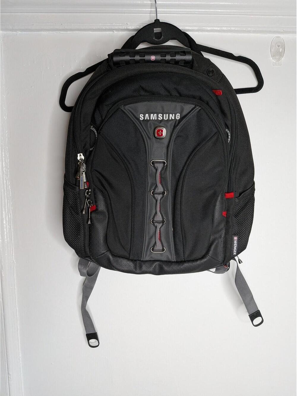 Wenger Laptop Backpack Bag Black Samsung Checkpoint Friendly Padded Travel Work